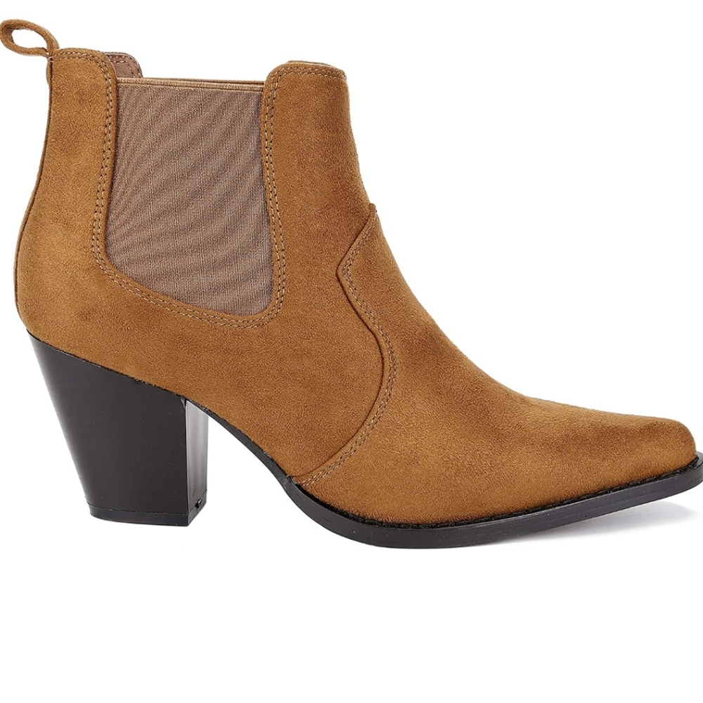MaxMuxun pointed toe ankle boots mid heel